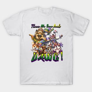 Throw me some beads dog T-Shirt